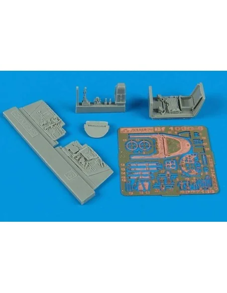 BF 109G-6 cockpit set Für FINE MODELS Bausatz, 1/72 - Aires 7156