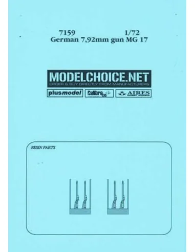 German 7, 92mm gun MG 17, 1/72 - Aires 7159