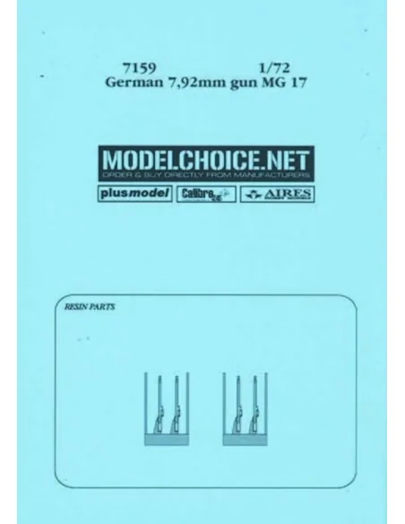 German 7, 92mm gun MG 17, 1/72 - Aires 7159