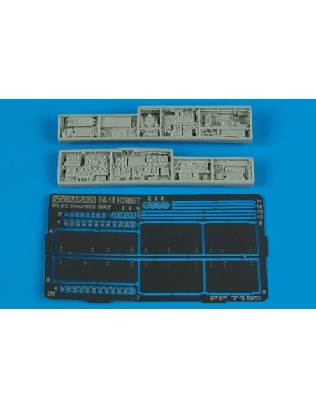 F/A-18 Hornet electronic bay für Hasegawa Bausatz, 1/72 - Aires 7185