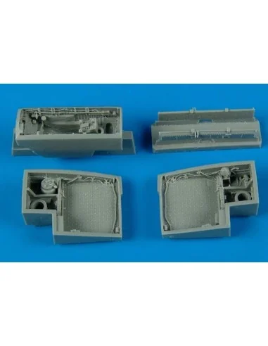 J35 Draken wheel bays für Hasegawa Bausatz, 1/72 - Aires 7200