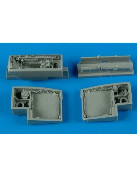 J35 Draken wheel bays für Hasegawa Bausatz, 1/72 - Aires 7200