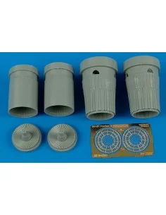 Su-27 Flanker B exhaust nozzles Für Italeri Bausatz, 1/72 - Aires 7207