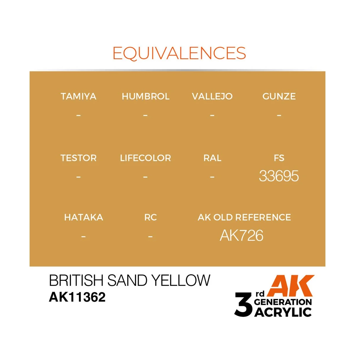 British Sand Yellow - AK Interactive AK11362