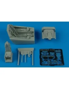 F-117A Nighthawk cockpit set für Academy Bausatz, 1/72 - Aires 7229