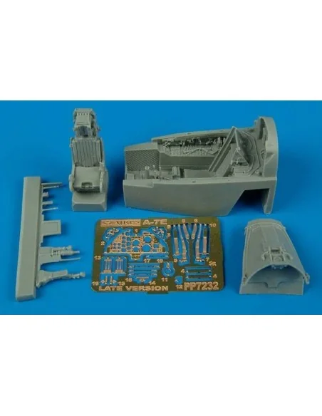 [NO_DESC] A-7E Corsiar II (late v.) cockpit set, 1/72 - Aires 7232