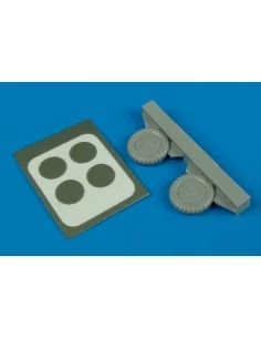 Bf 109G-6 wheel & paint masks, 1/72 - Aires 7233