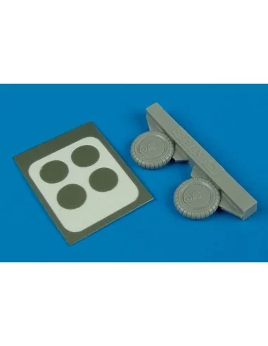 Bf 109G-6 wheel & paint masks, 1/72 - Aires 7233