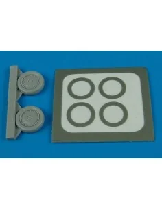 A-4 Skyhawk wheels (late) & paint masks, 1/72 - Aires 7242