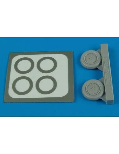 F-8 Crusader wheels & paint masks, 1/72 - Aires 7243