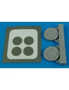SBD Dauntless wheel & paint masks, 1/72 - Aires 7244
