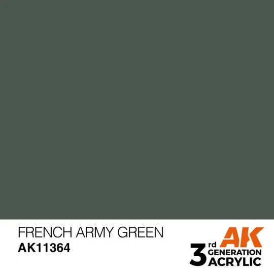 French Army Green - AK Interactive AK11364 French Army Green - AK Interactive AK11364