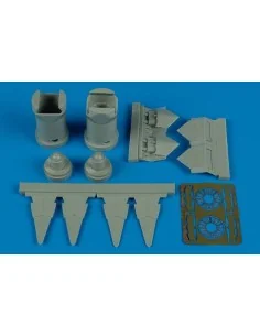 F-22A Raptor exhaust nozzles (REV), 1/72 - Aires 7248