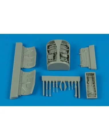 F-16l Sufa wheel bay for Hasegawa, 1/72 - Aires 7254