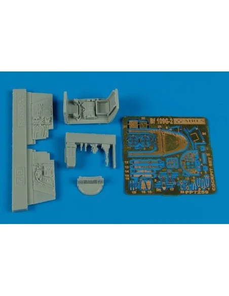[NO_DESC] Bf 109G-2 cockpit set for Fine Models, 1/72 - Aires 7259