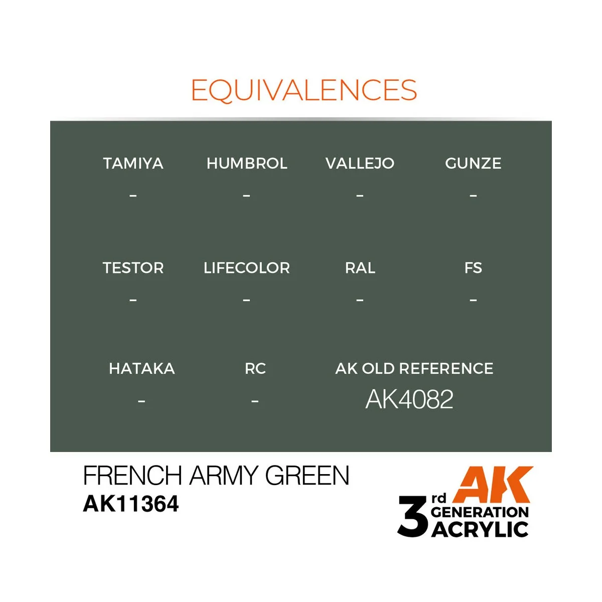 French Army Green - AK Interactive AK11364 French Army Green - AK Interactive AK11364