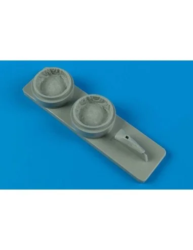 Curtiss P-40B/C wheel bay for Airfix, 1/72 - Aires 7278