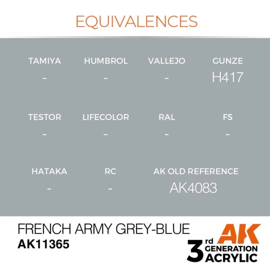 French Army Grey-Blue - AK Interactive AK11365