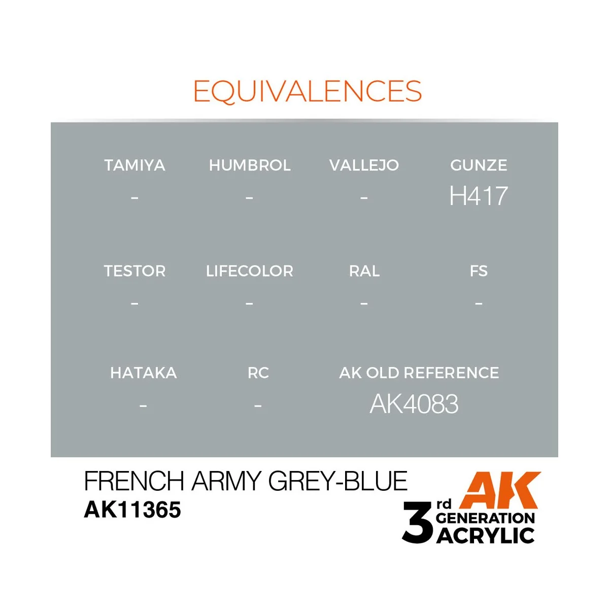 French Army Grey-Blue - AK Interactive AK11365