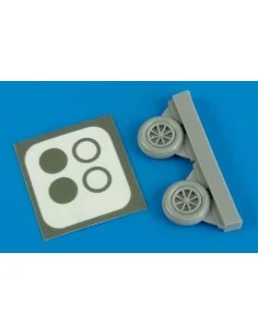 P-40M/N wheel & paint masks f.Academy, 1/72 - Aires 7284