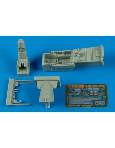 F/A-18E Super Hornet cockpit set f.Haseg, 1/72 - Aires 7288