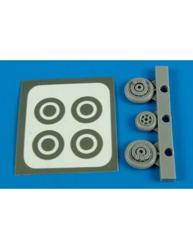 F9F Panther wheels & paint masks for HB, 1/72 - Aires 7291