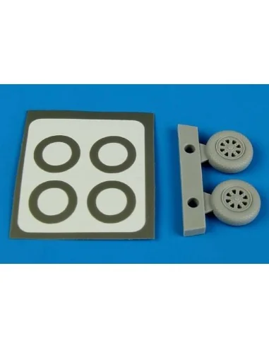 F6F Hellcat wheels (type A) & paint mask, 1/72 - Aires 7299