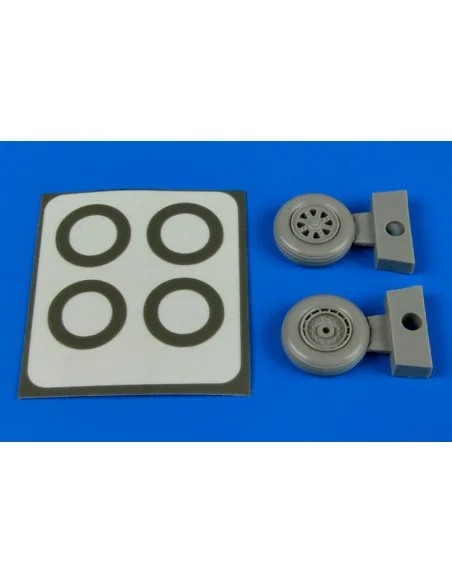 F6F Hellcat wheels(typeB) & paint masks, 1/72 - Aires 7301
