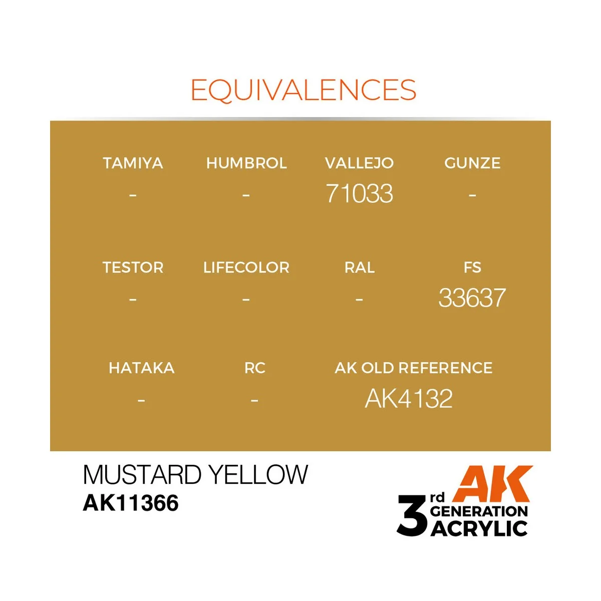 Mustard Yellow - AK Interactive AK11366