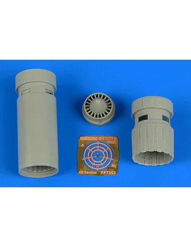 IAI Kfir C2/C7 exhaust nozzles for AMK, 1/72 - Aires 7353