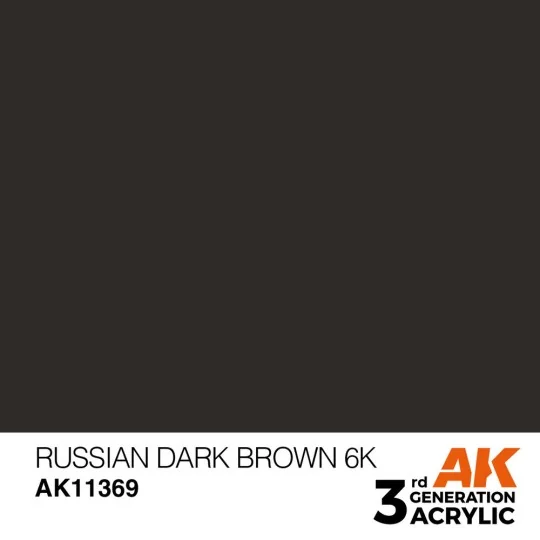 Russian Dark Brown 6K - AK Interactive AK11369 Russian Dark Brown 6K - AK Interactive AK11369