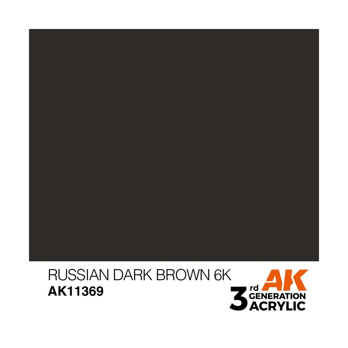 Russian Dark Brown 6K - AK Interactive AK11369 Russian Dark Brown 6K - AK Interactive AK11369