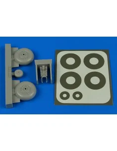 Wellington wheels & Paint masks (early) for Airfix, 1/72 - Aires 7364