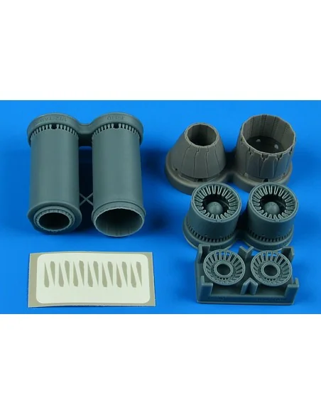 F-14D Tomcat exhasut nozzles - varied for Tamiya, 1/72 - Aires 7398