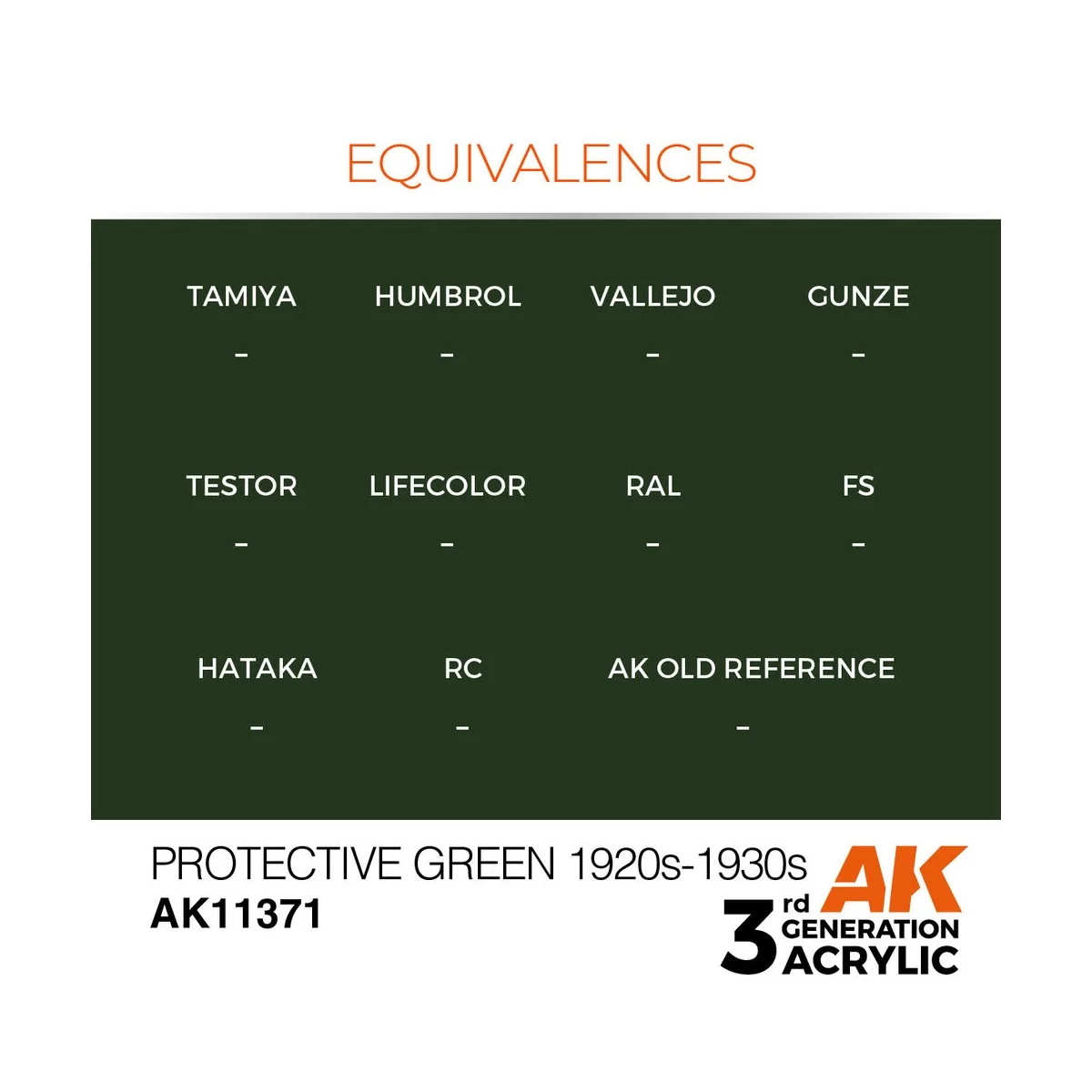 Protective Green 1920s-1930s - AK Interactive AK11371