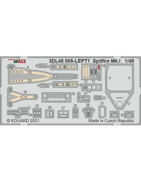 [NO_DESC] Spitfire Mk.I early SPACE 1/48 for EDUARD, 1/48 - Eduard ...