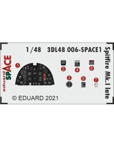 Spitfire Mk.I late SPACE 1/48 for EDUARD, 1/48 - Eduard Accessories...