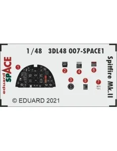 Spitfire Mk.II SPACE 1/48 for EDUARD, 1/48 - Eduard Accessories 3DL...