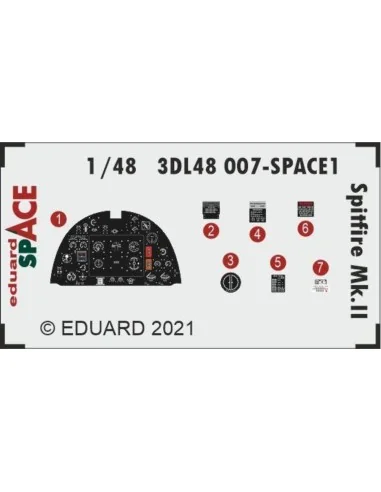 [NO_DESC] Spitfire Mk.II SPACE 1/48 for EDUARD, 1/48 - Eduard Acces...