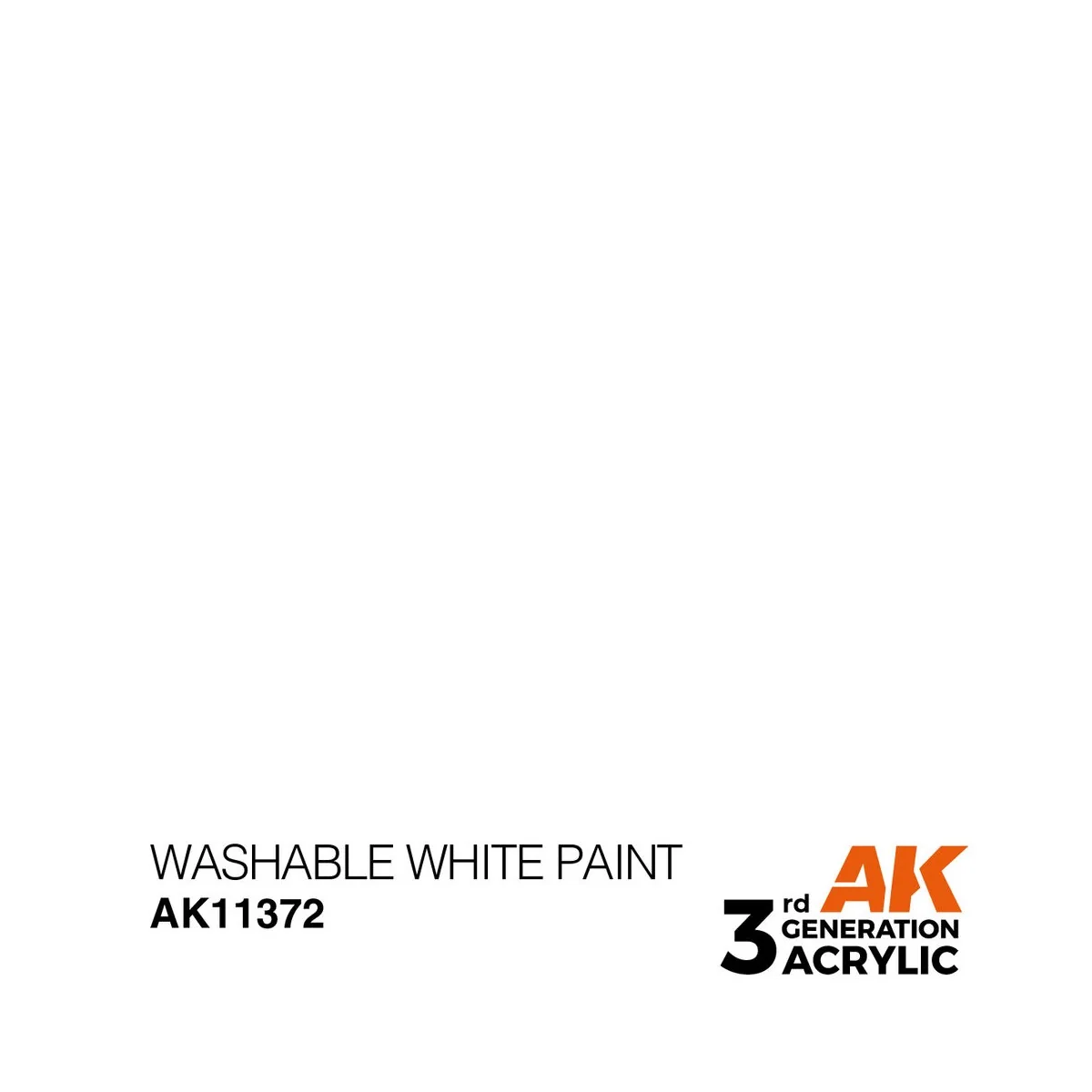 Washable White Paint - AK Interactive AK11372 Washable White Paint - AK Interactive AK11372