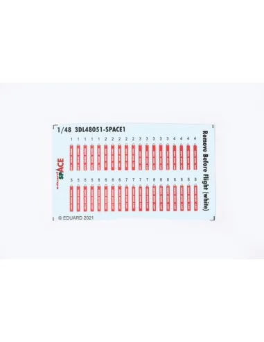 Remove Before Flight (white) SPACE, 1/48 - Eduard Accessories 3DL48051