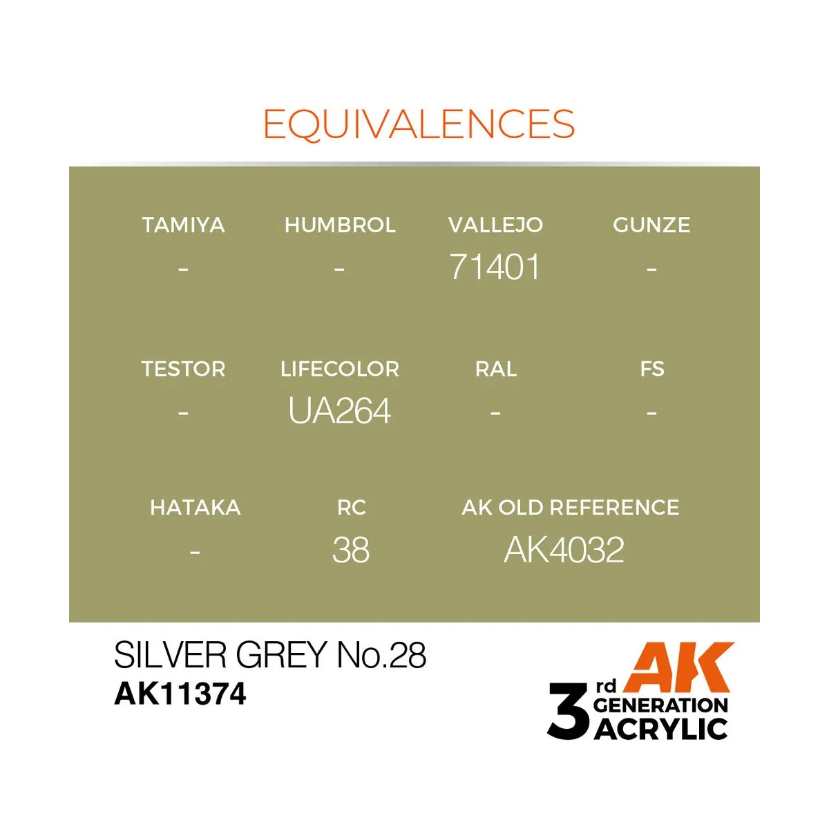 Silver Grey No.28 - AK Interactive AK11374