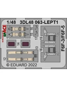 F6F-3 SPACE, 1/48 - Eduard Accessories 3DL48068