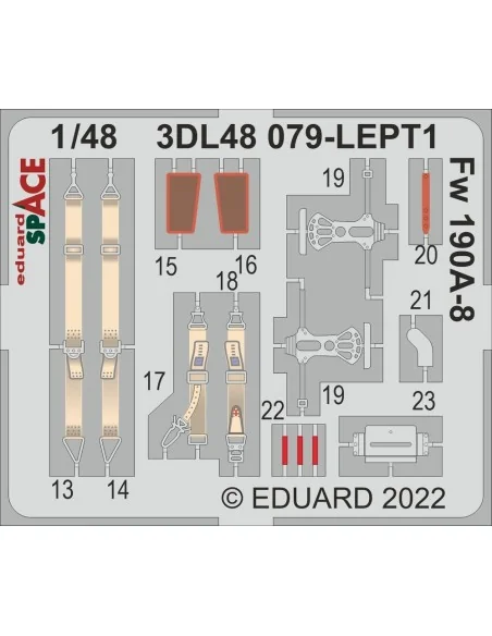 Fw 190A-8 SPACE, 1/48 - Eduard Accessories 3DL48079
