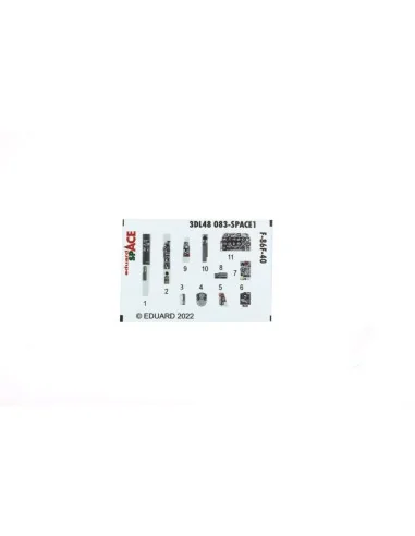 F-86F-40 SPACE, 1/48 - Eduard Accessories 3DL48083
