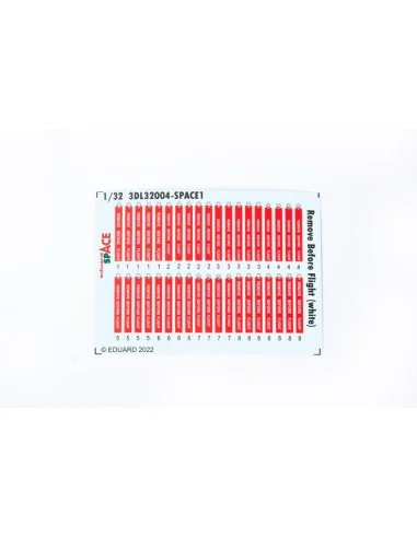 Remove Before Flight (white) SPACE, 1/32 - Eduard Accessories 3DL32004