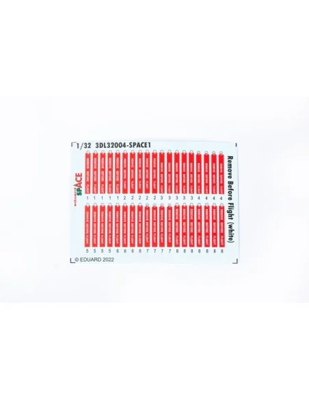 Remove Before Flight (white) SPACE, 1/32 - Eduard Accessories 3DL32004