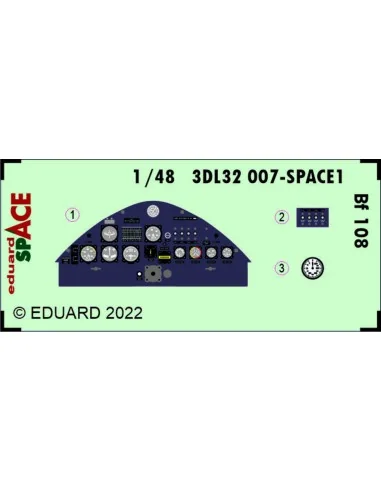 Bf 108 SPACE, 1/32 - Eduard Accessories 3DL32007