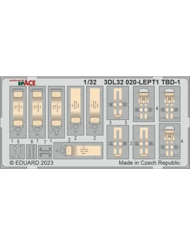 TBD-1 SPACE 1/32 TRUMPETER, 1/32 - Eduard Accessories 3DL32020