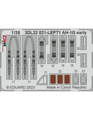 AH-1G early SPACE 1/35, 1/32 - Eduard Accessories 3DL32021